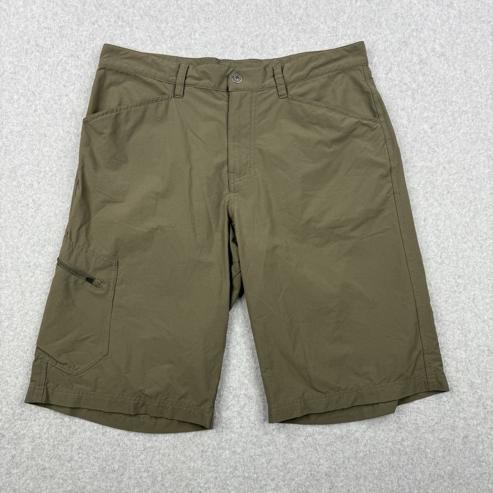 Vintage Patagonia Shorts Mens 34 Green Cargo Lightweight Hiking Outdoor Gorpcore